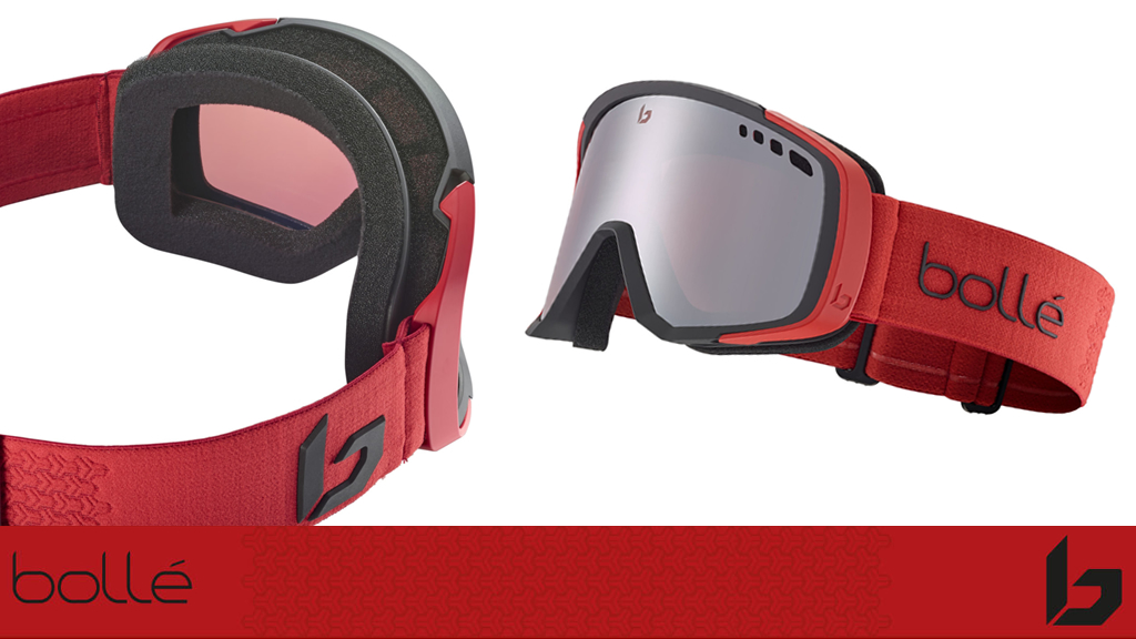 Bolle Mammoth Prescription Ski Goggles Red JustGoodGlasses